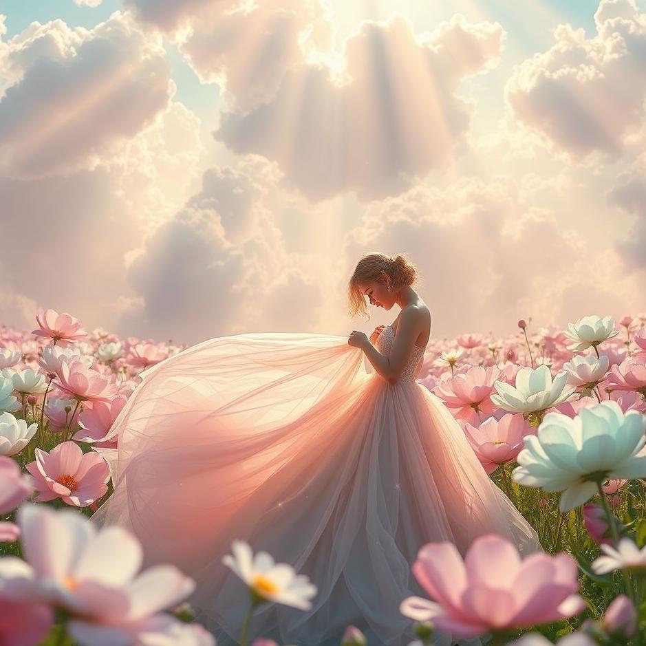 Dream : Sewing a beautiful dress in a dream