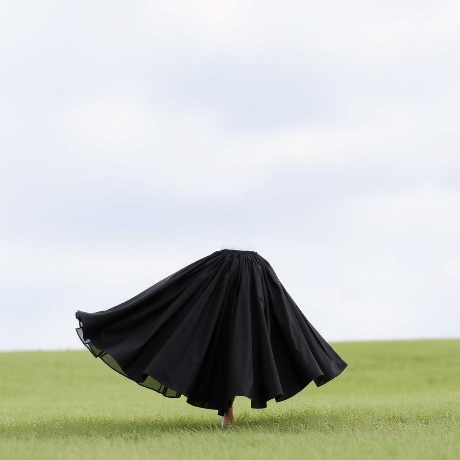 Dream : Sewing a black skirt in a dream