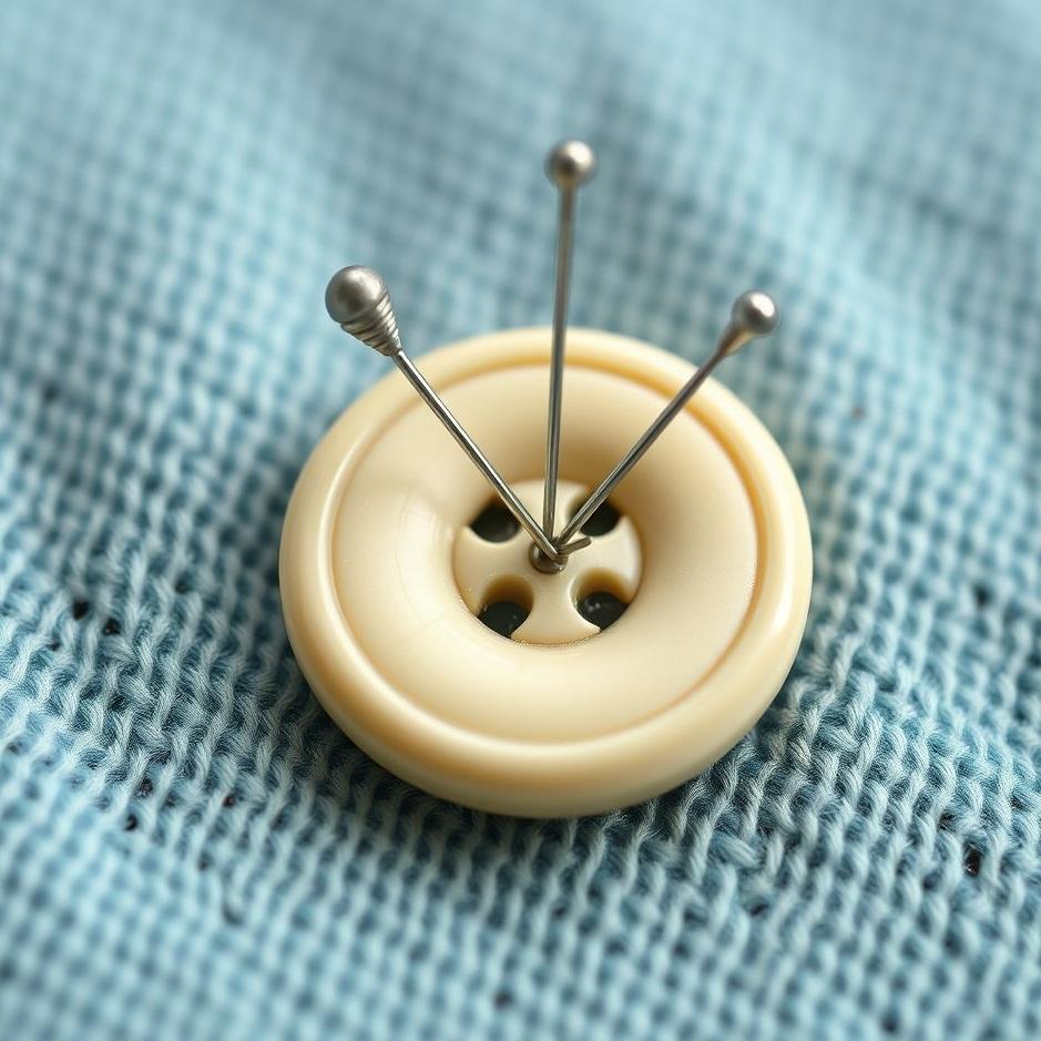 Dream : Sewing a button with a needle in a dream
