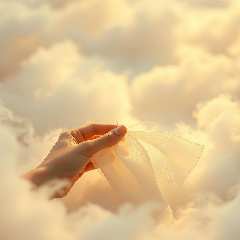 Dream : Sewing a handkerchief in a dream