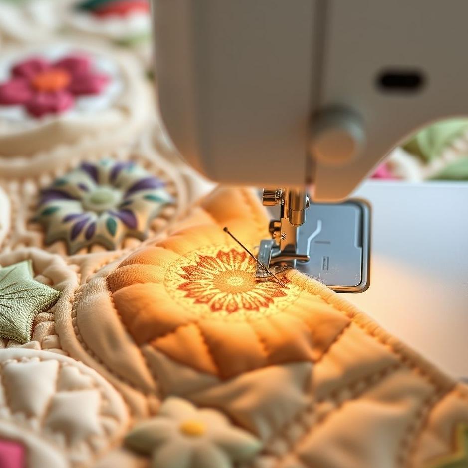 Dream : Sewing a quilt with a needle in your dream
