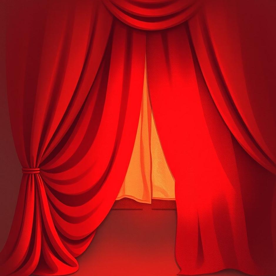 Dream : Sewing a red curtain in a dream