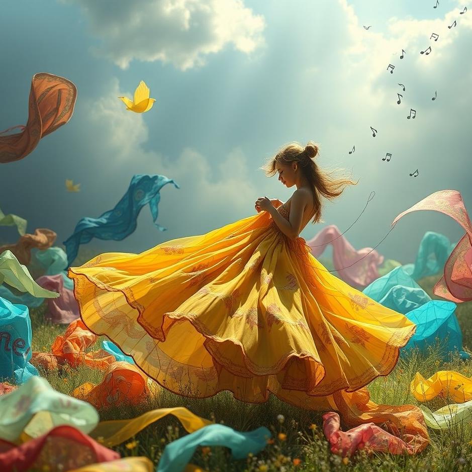 Dream : Sewing a skirt in a dream