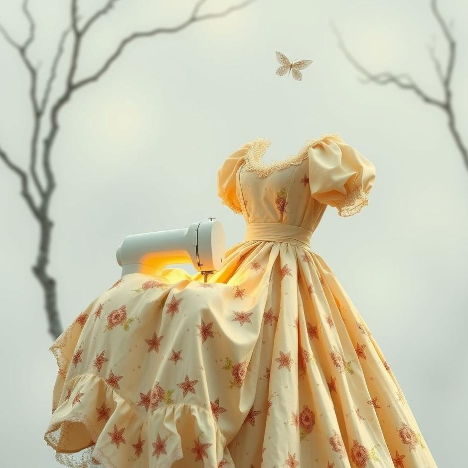 Dream : Sewing an old dress in a dream