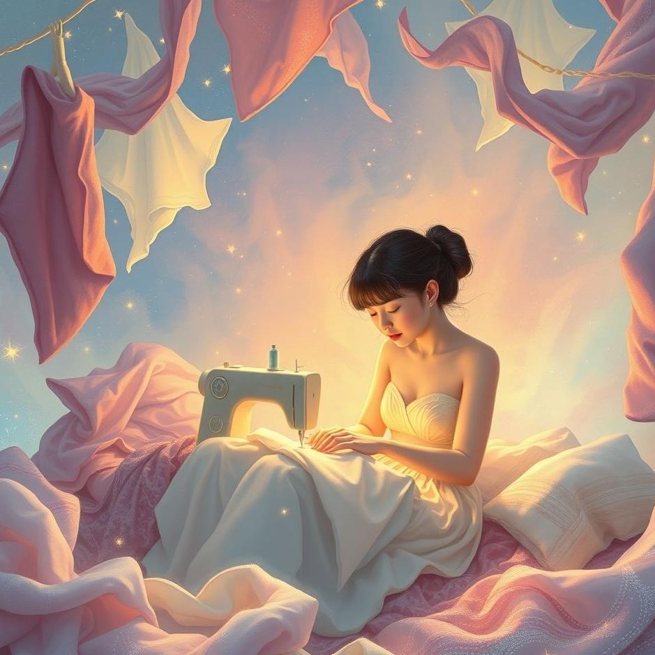 Dream : Sewing clothes for yourself in a dream