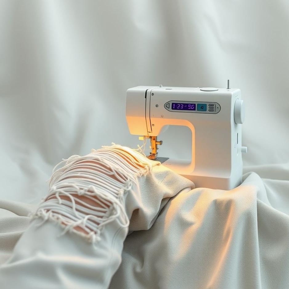 Dream : Sewing ripped pants in a dream