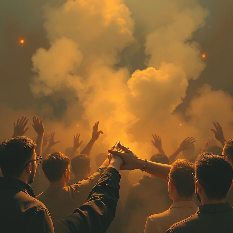 Dream : Shaking hands with a crowd in a dream