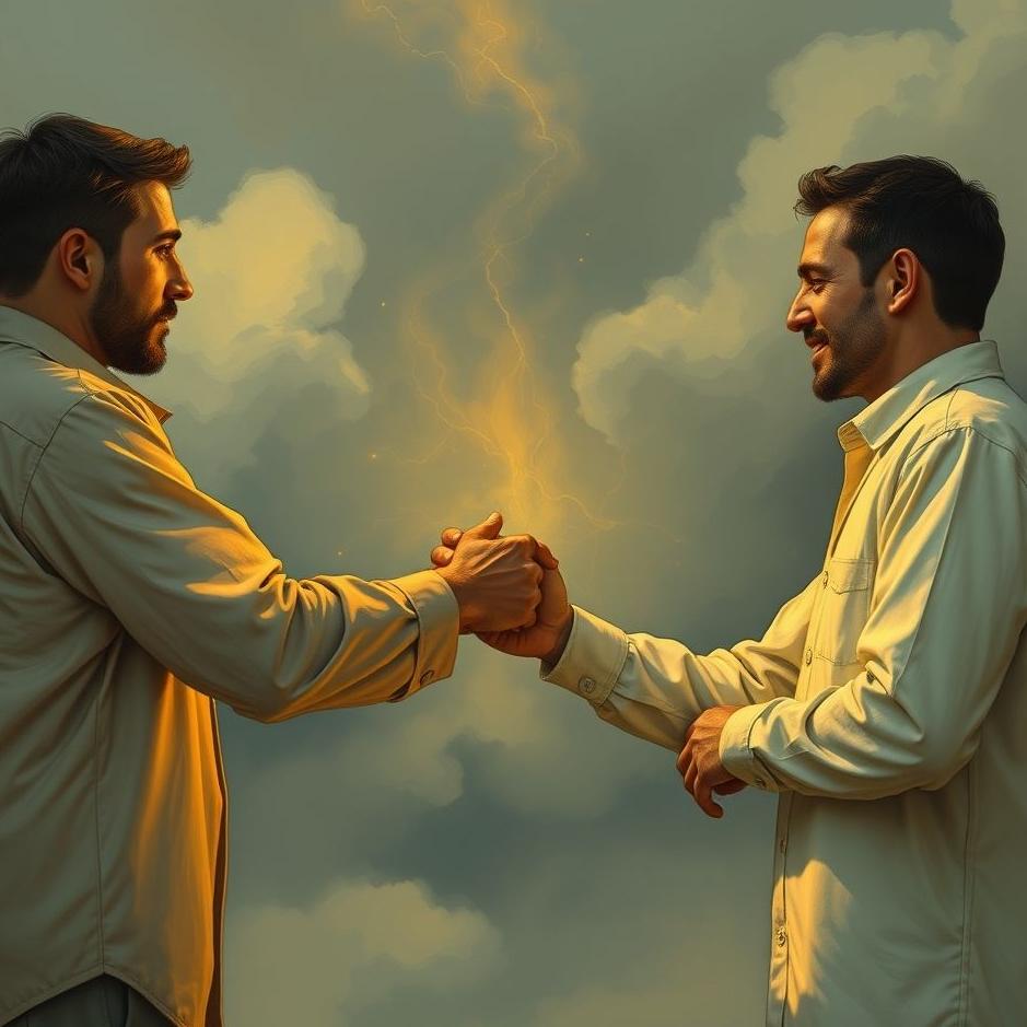 Dream : Shaking hands with men in a dream