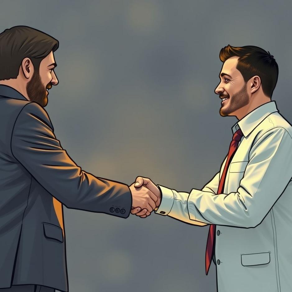 Dream : Shaking hands with the manager in a dream