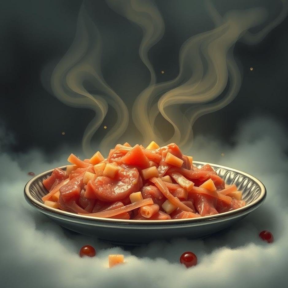 Dream : Shareing minced meat in a dream