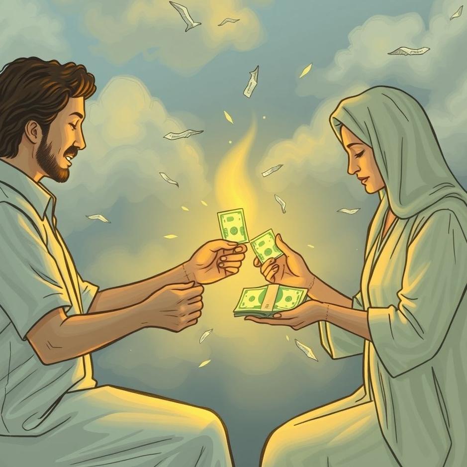 Dream : Sharing money in a dream