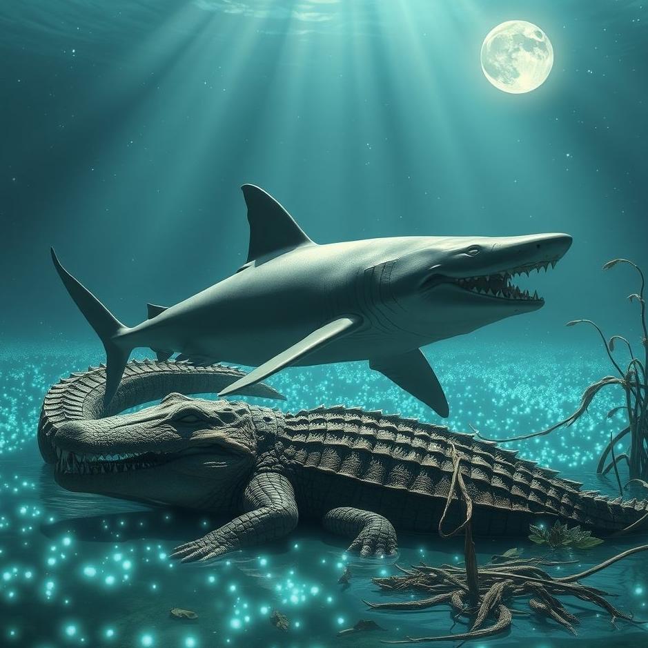 Dream : Shark and a crocodile in a dream