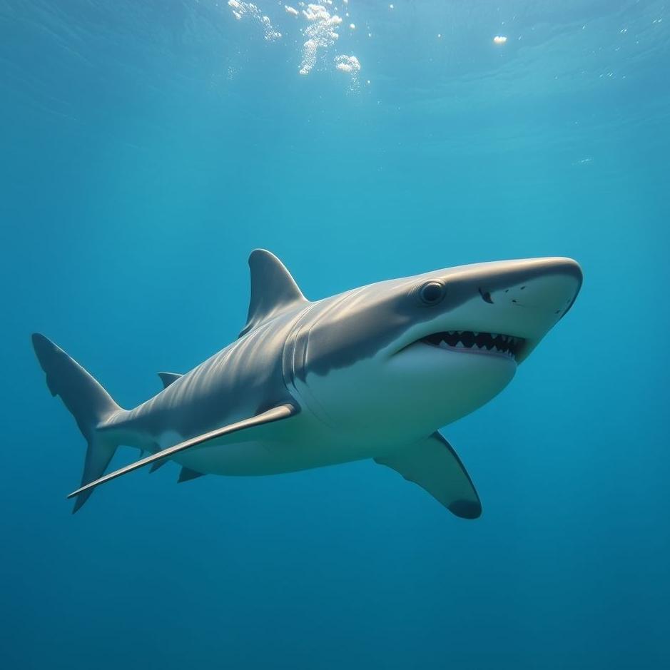 Dream : Shark in the ocean in a dream