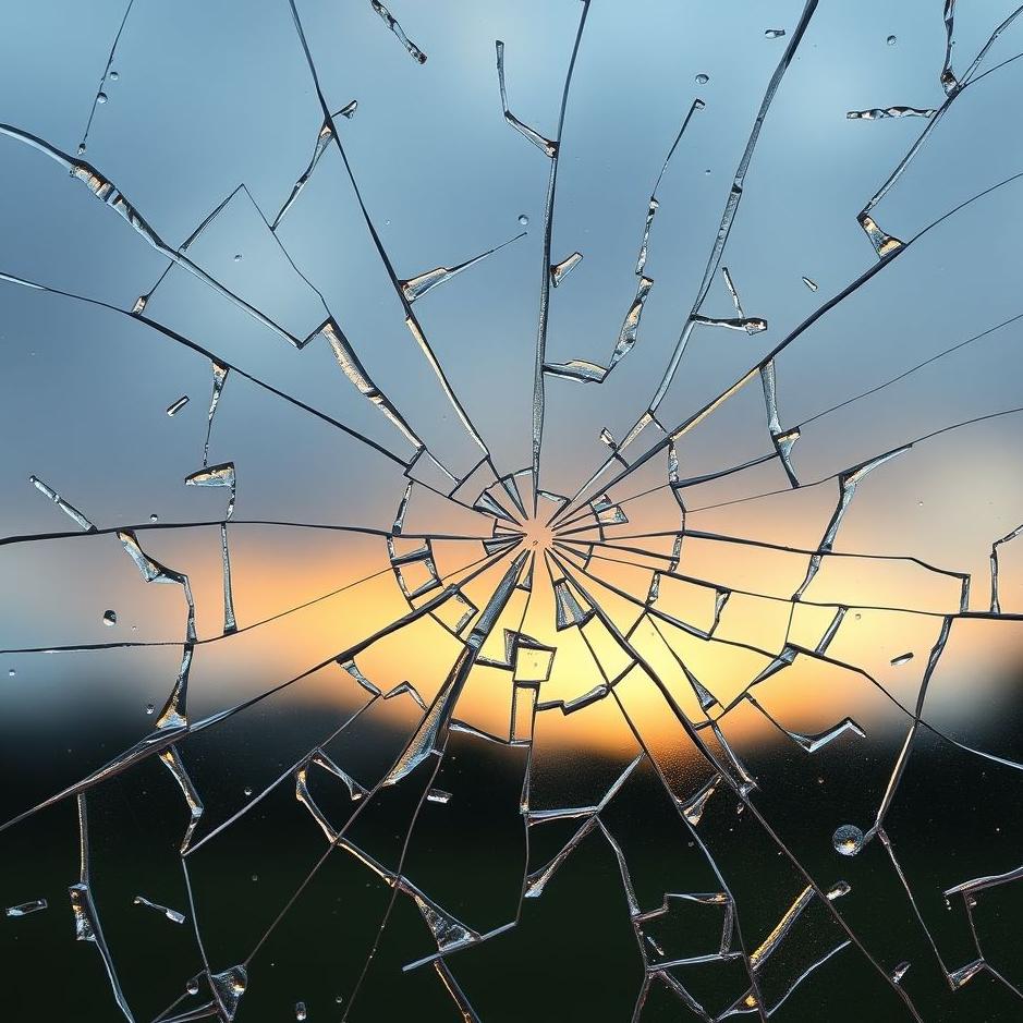 Dream : Shattered glass in a dream