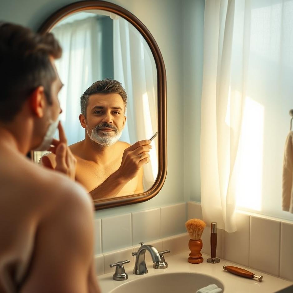 Dream : Shaving a moustache 