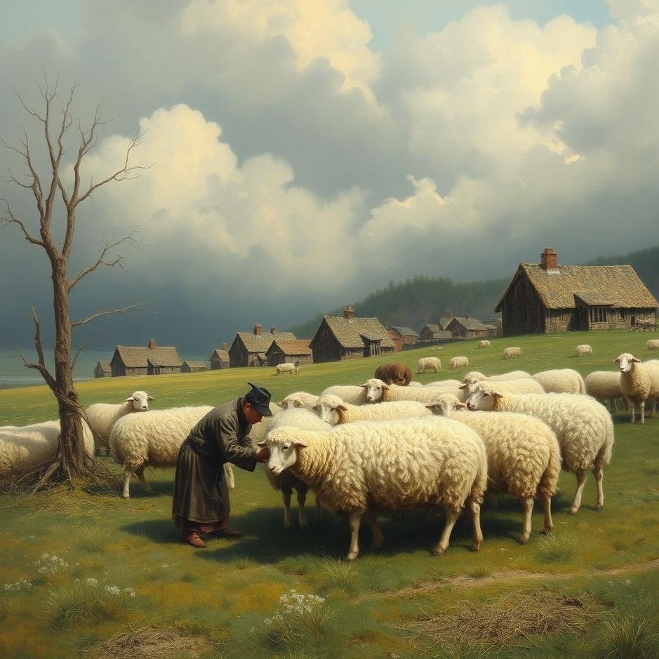 Dream : Shearing the village's wool in a dream