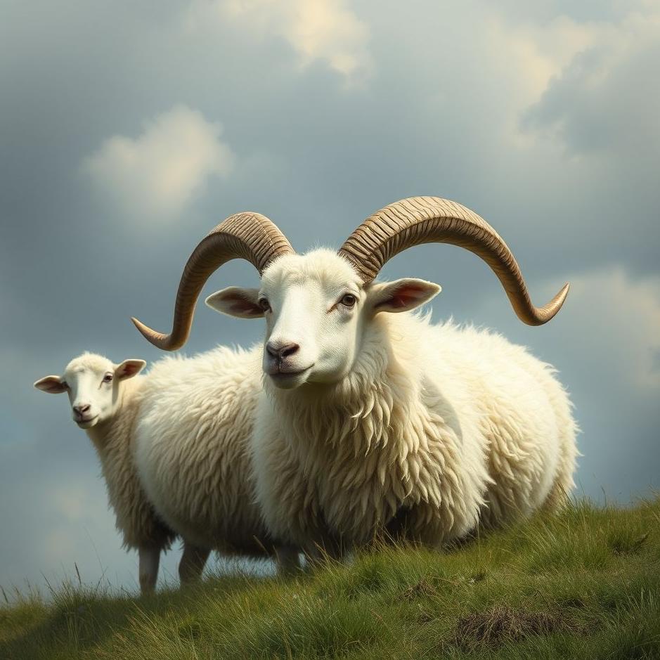 Dream : Sheep's horns breaking in a dream