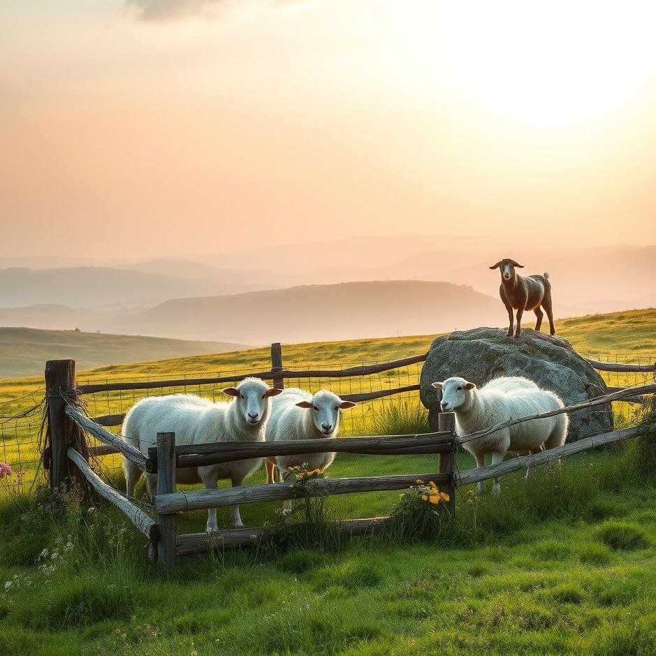 Dream : Sheep and goat pen in a dream
