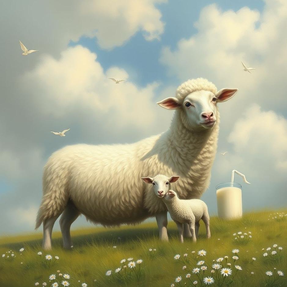Dream : Sheep and milk in a dream