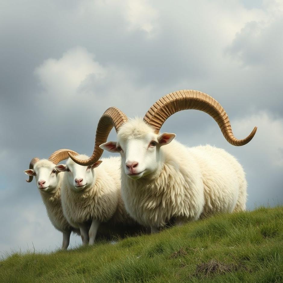 Dream : Sheep horns in a dream