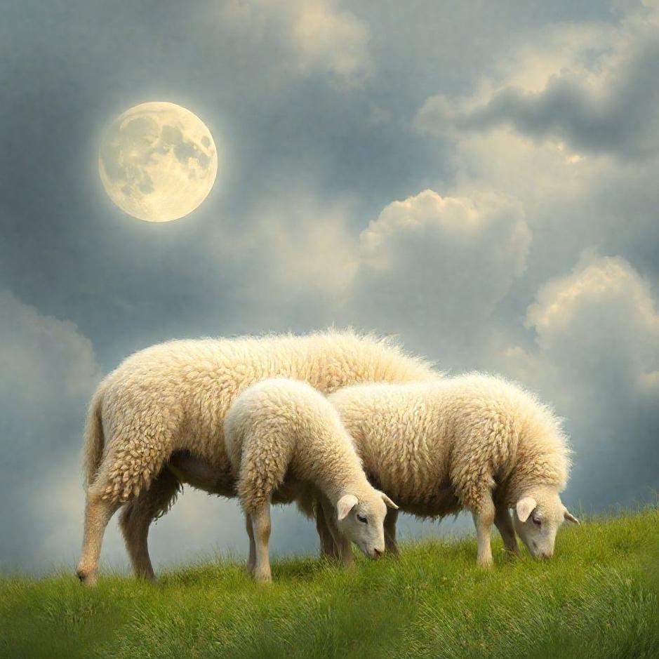 Dream : Sheep suckling in a dream