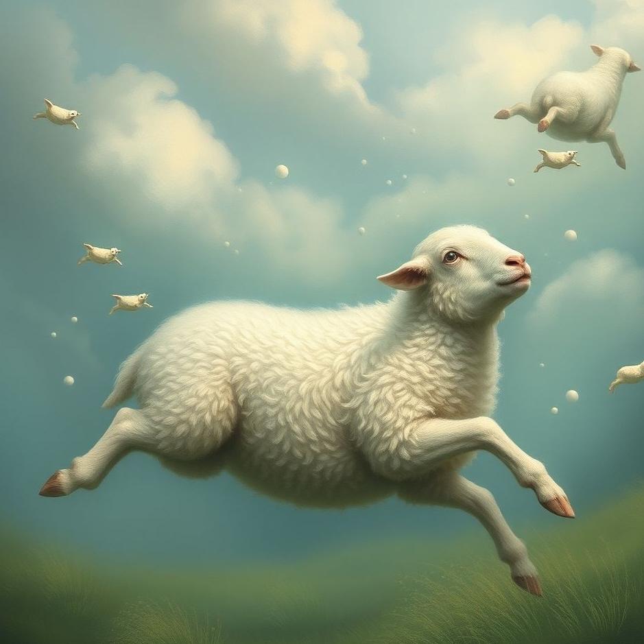 Dream : Sheep swimming in a dream