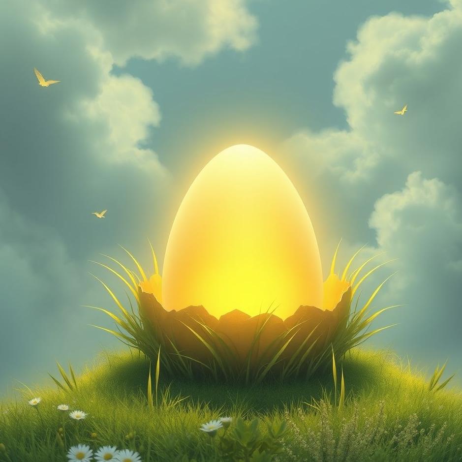 Dream : Shining egg in a dream