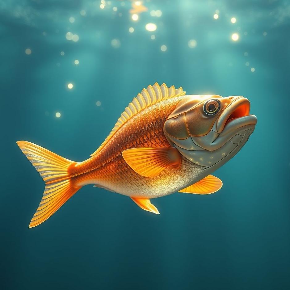 Dream : Shining fish in a dream