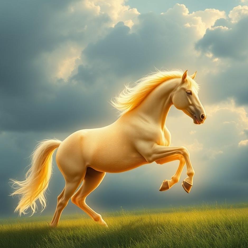 Dream : Shining horse in a dream