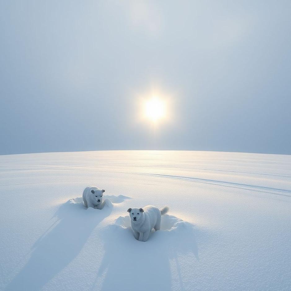 Dream : Shining snow in a dream