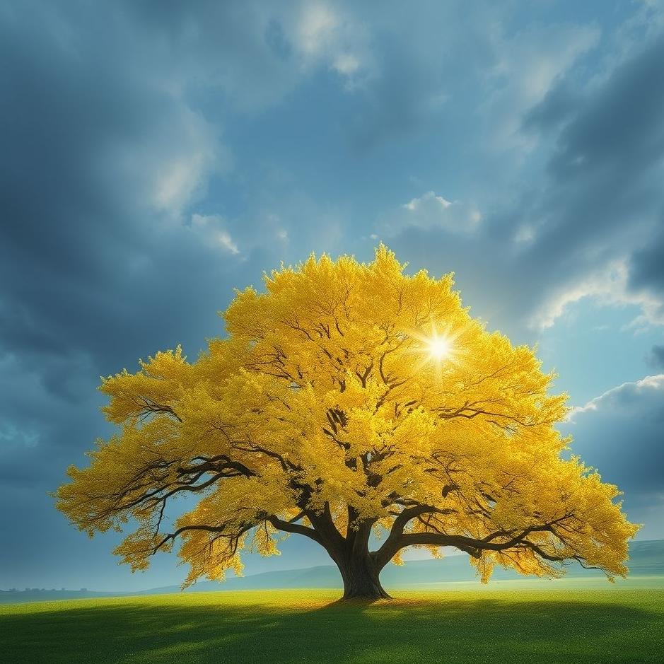 Dream : Shining tree in a dream