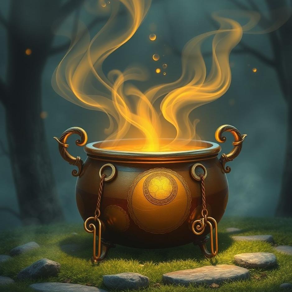Dream : Shiny cauldron in a dream