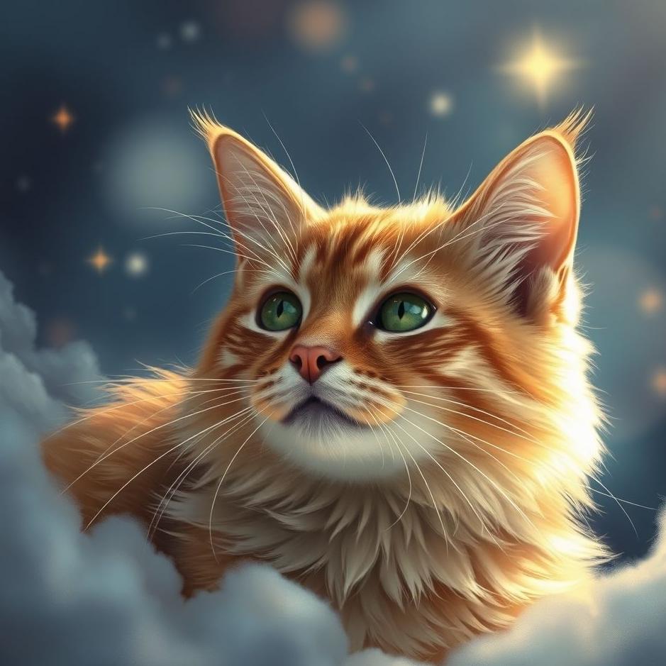 Dream : Shiny-furred cat in a dream