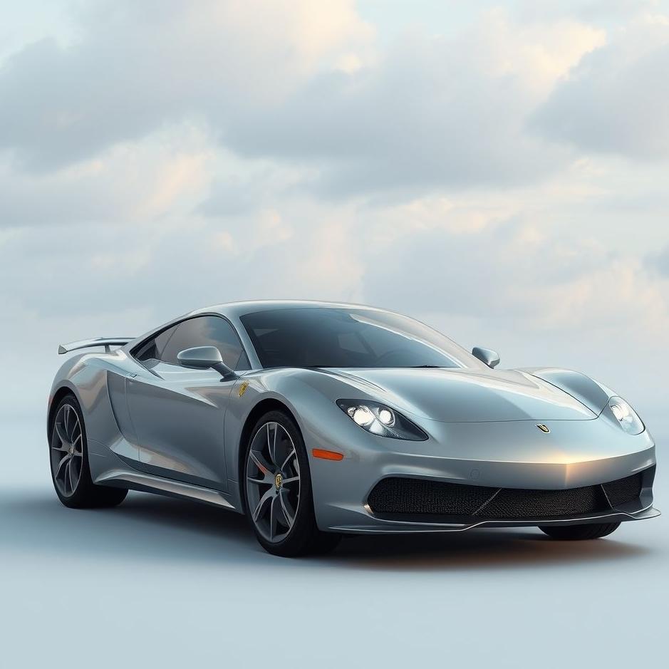 Dream : Shiny gray car in a dream