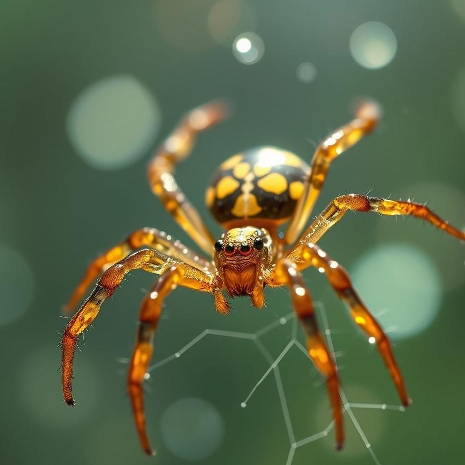 Dream : Shiny spider in a dream