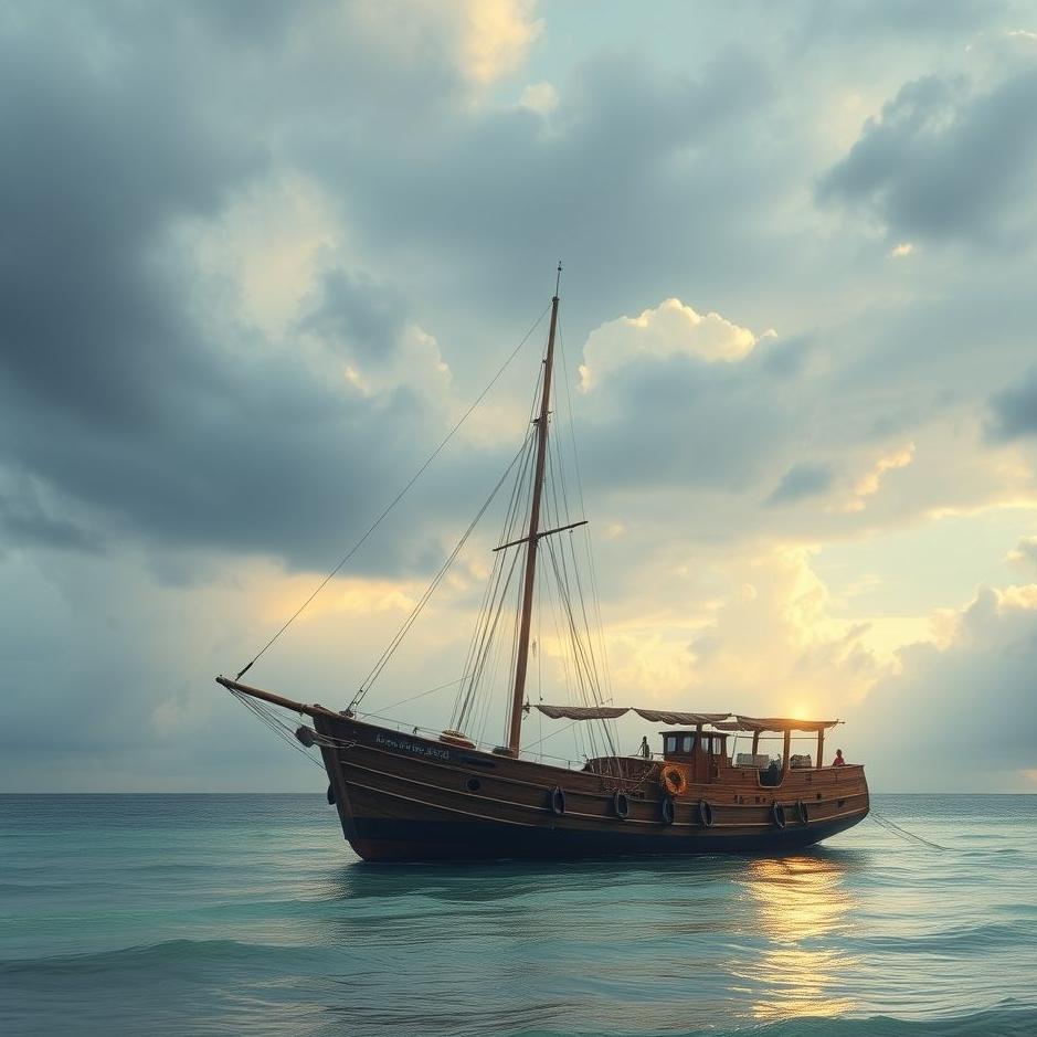 Dream : Ship on the shore in a dream