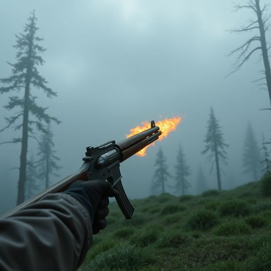 Dream : Shoot with weapons from the bacak in the dream