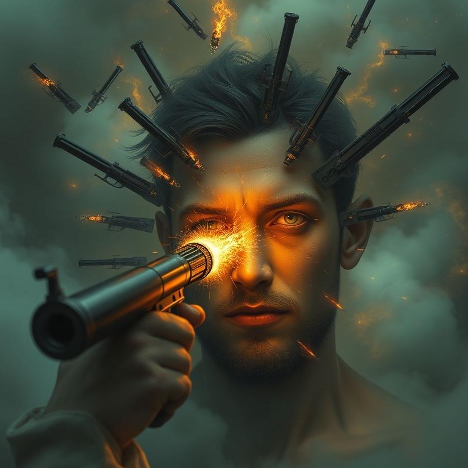 Dream : Shoot with weapons from the forehead in the dream