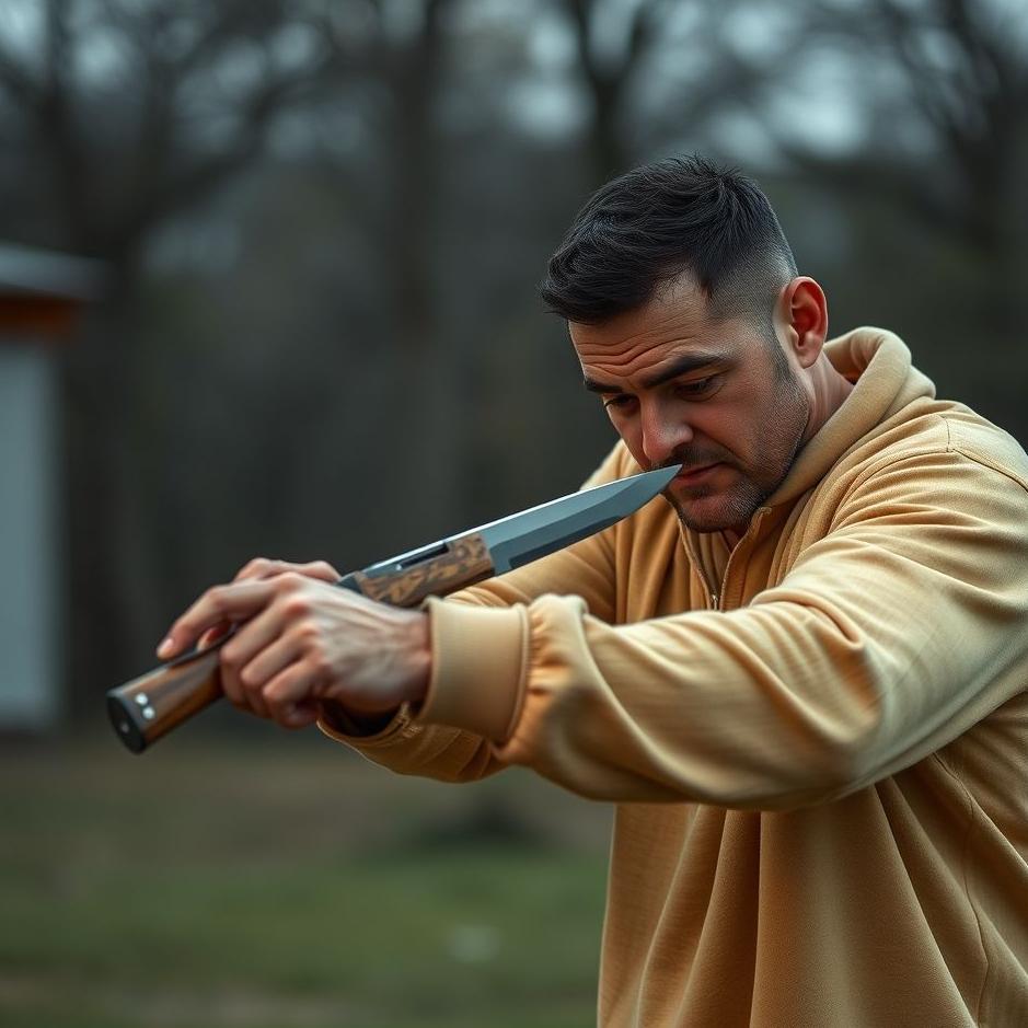 Dream : Shooting a man with a knife 