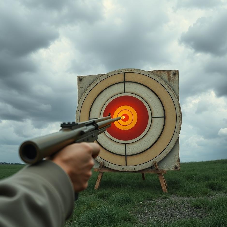 Dream : Shooting a target with a gun in a dream