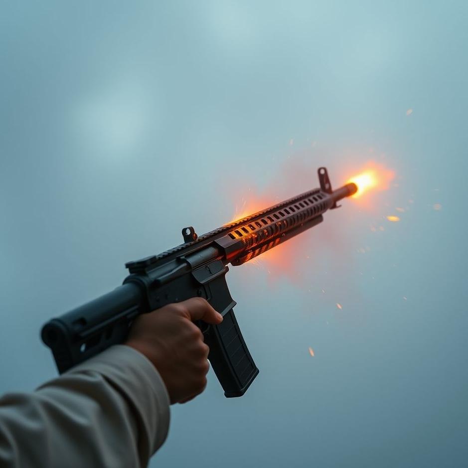 Dream : Shooting with an automatic weapon in a dream