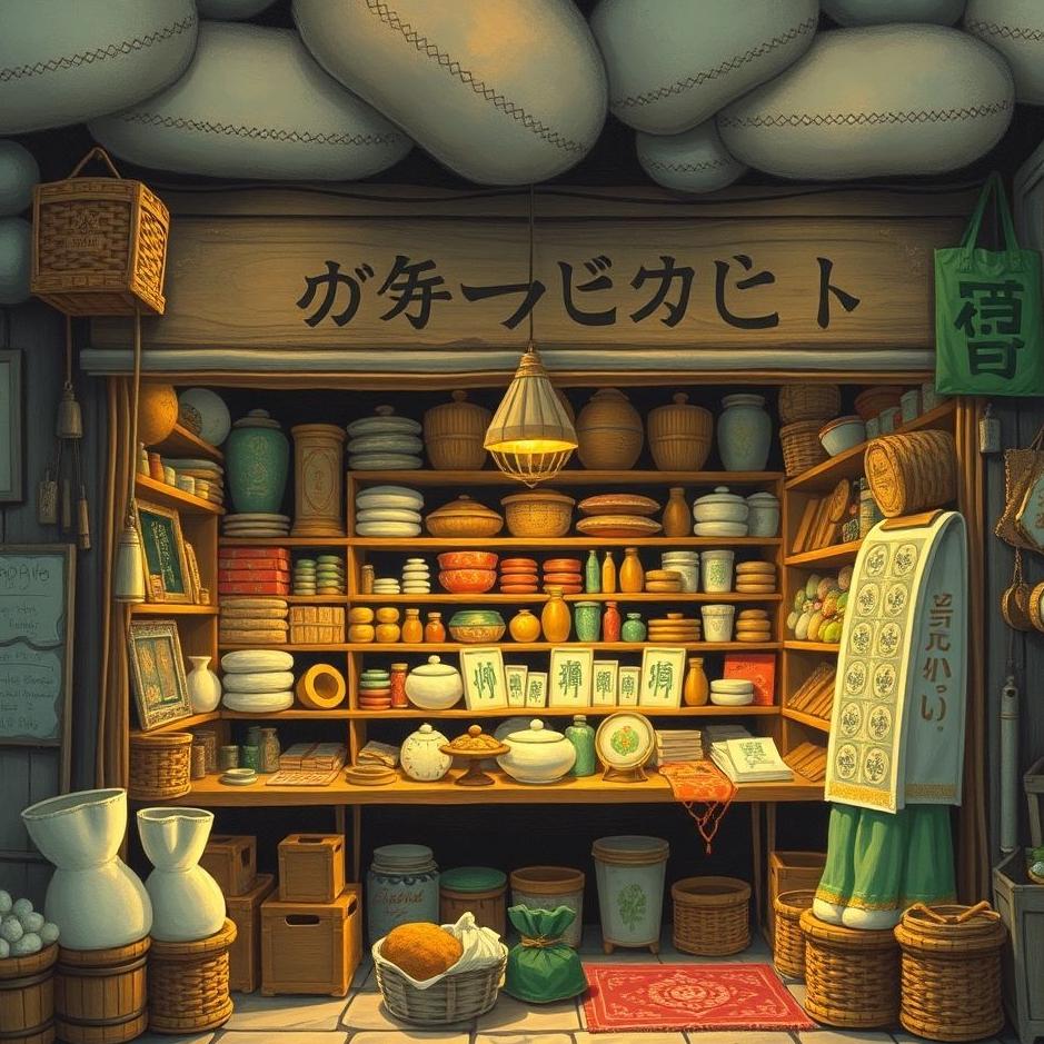 Dream : Shop full of goods in a dream