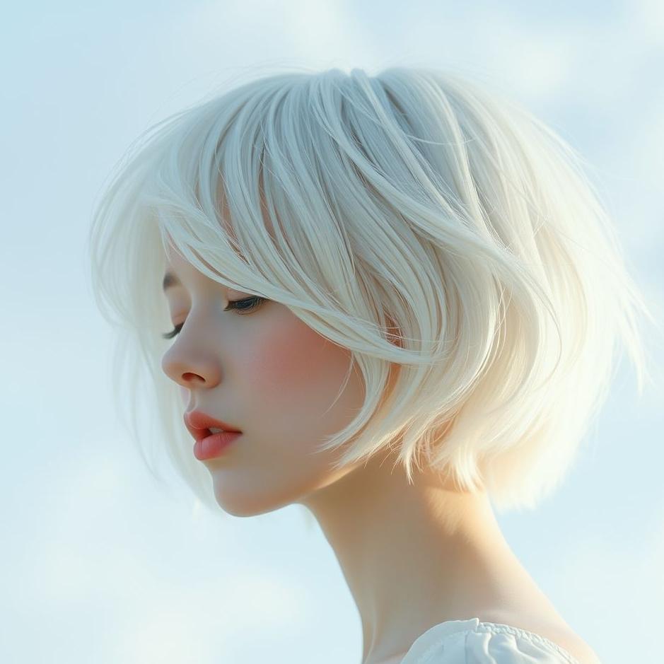 Dream : Short white hair in a dream