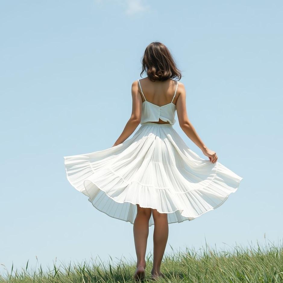 Dream : Short white skirt in a dream