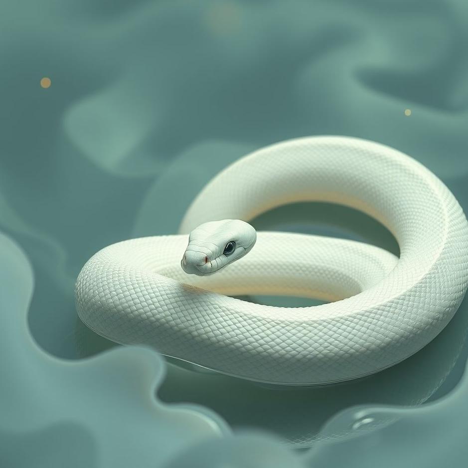 Dream : Short white snake in a dream