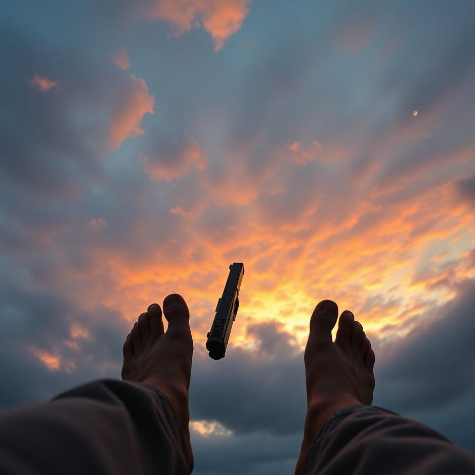 Dream : Shot in the feet with a gun in a dream