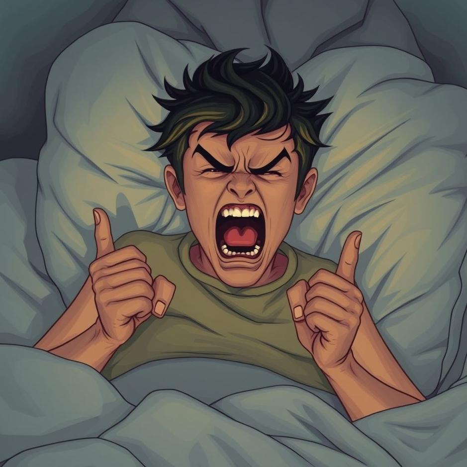 Dream : Shouting angrily in a dream