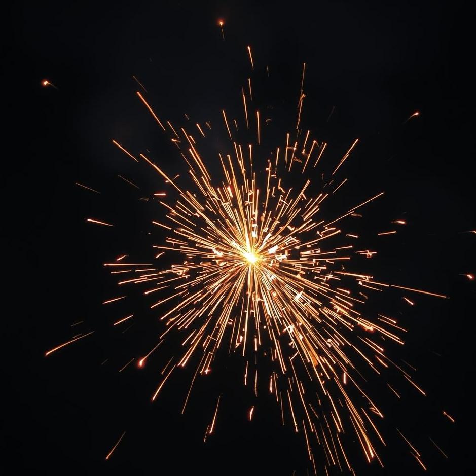 Dream : Shower of sparks in a dream