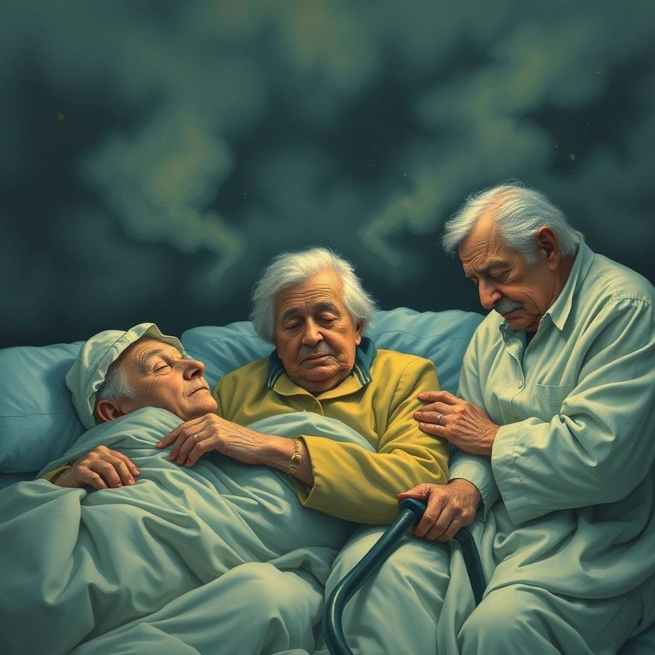 Dream : Sick elderly people in a dream