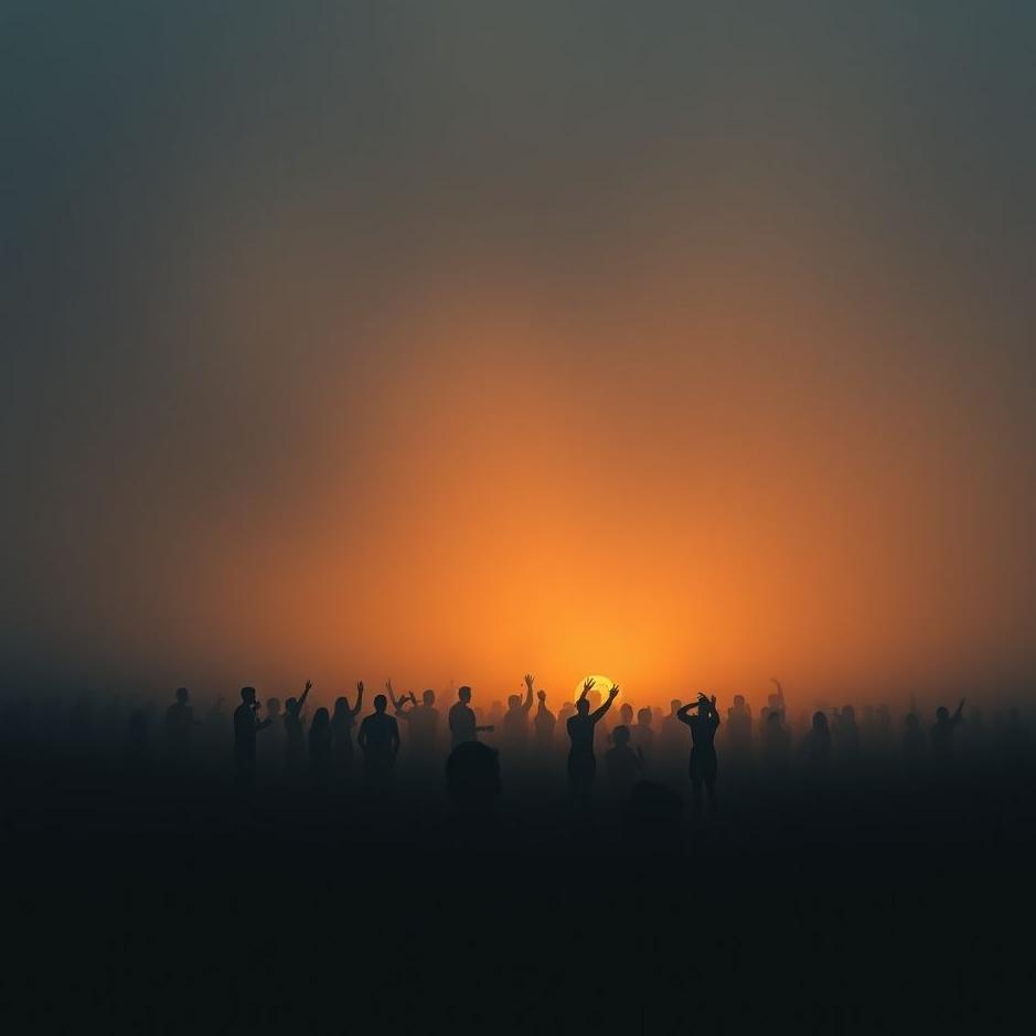 Dream : Silent crowd in a dream